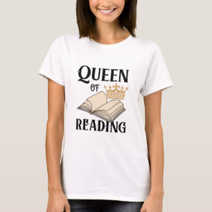 Camiseta Design de Amante de Livros Engraçado para Mulheres