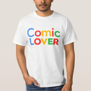 Camiseta Design de Amante de Quadrinhos