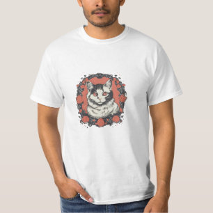 Camiseta design de amantes de gatos o gato adora design c