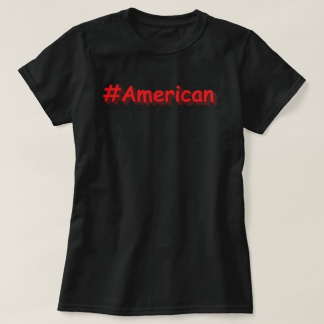 Camiseta design de "americano". Comprar Agora (Frente do Design)