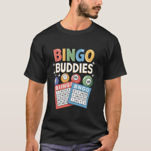 Camiseta Design de Amigos de Bingo para Homens Mulheres Ama