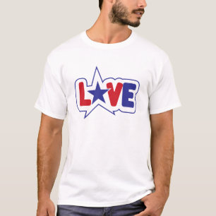 Camiseta Design de amor americano
