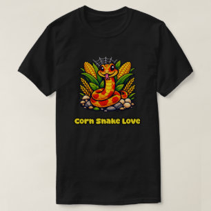 Camiseta Design de Amor de Cobra de Milho para Entusiastas 