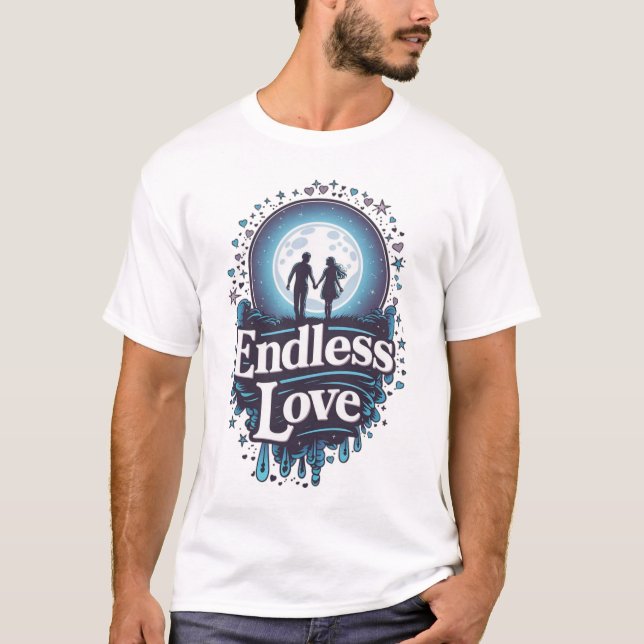 Camiseta Design de amor sem fim (Frente)