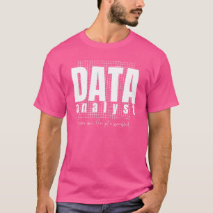 Camiseta Design de Analista de Dados - Tenho uma Planilha