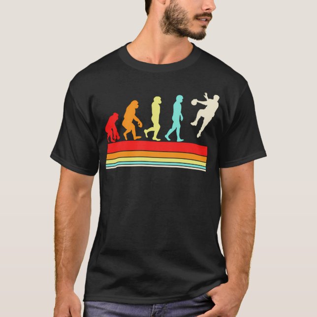 Camiseta Design De Andebol Engraçado Para Mulheres Homens A (Frente)