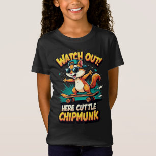 Camiseta 🐿️Design de Animais de Desenho Animado Fofo para