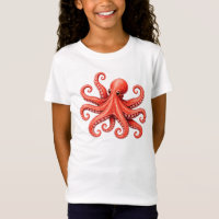 Design de animal marinho polvo do oceano