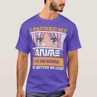 Camiseta Design de anime engraçado para presente de fãs de 