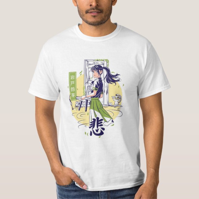 Camiseta Design de anime para a geração jovem (Frente)