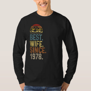 Camiseta Design de Aniversário das Mulheres Melhor Marido S