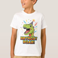 Design de Aniversário Rugido Dinossauro Fofo Festa
