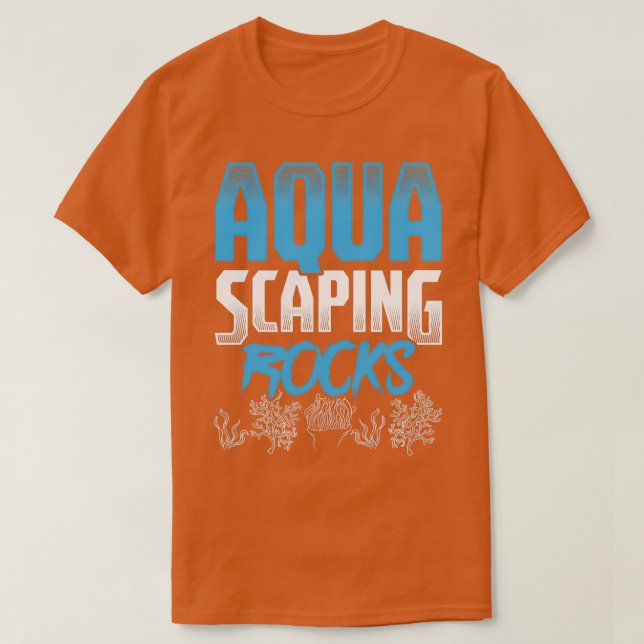 Camiseta Design de Aquascape Perfeito Eu Adoro Aquascaping (Frente do Design)