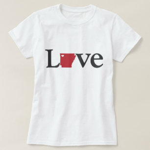 Camiseta Design de Arkansas do amor