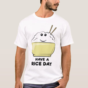 Camiseta Design de Arroz Engraçado