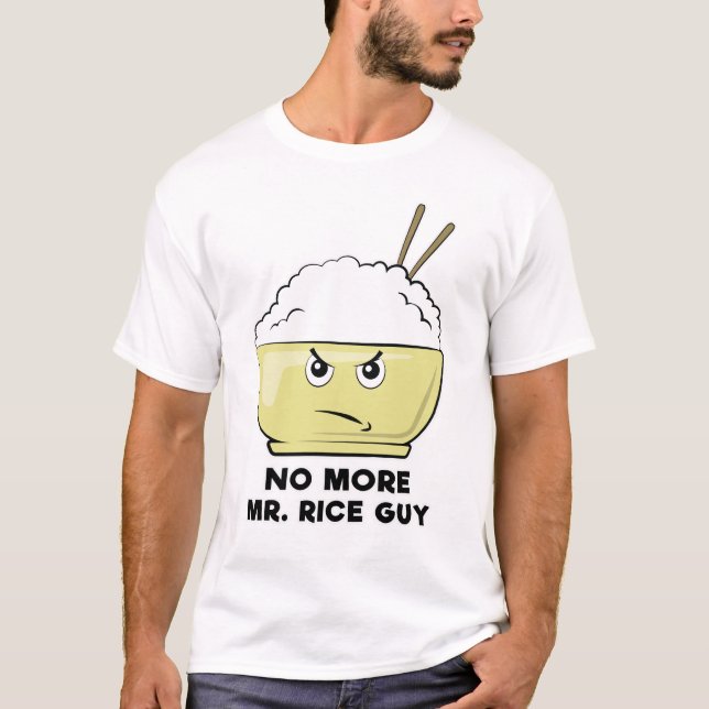 Camiseta Design de Arroz Engraçado (Frente)