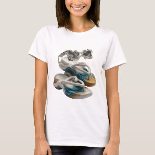 Camiseta Design de ARTE ABSTRATA Cinza Atraente