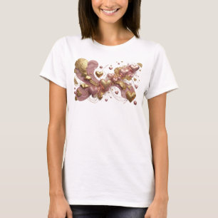 Camiseta Design de ARTE ABSTRATA Laranja Atraente