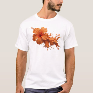 Camiseta Design de Arte Abstrata Personalizado de Flor Lara