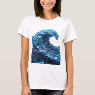 Camiseta Design de ARTE ABSTRATA Prata Clássica