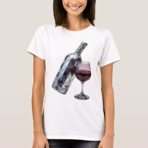Camiseta Design de ARTE ABSTRATA Prata Cristalina