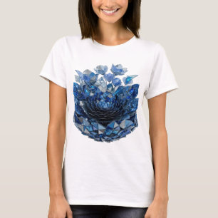 Camiseta Design de ARTE ABSTRATA Prata na Moda v2