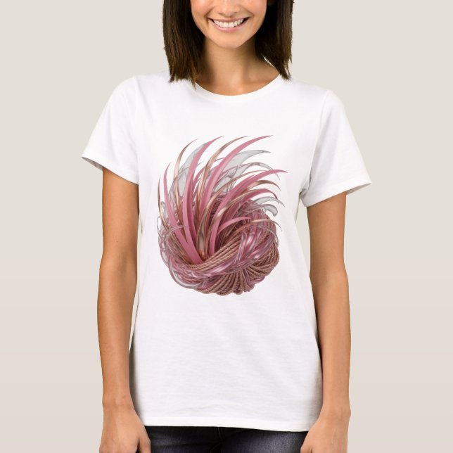 Camiseta Design de ARTE ABSTRATA Prata Nova (Frente)