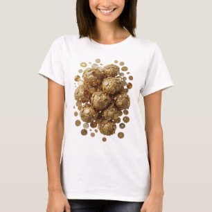 Camiseta Design de ARTE ABSTRATA Prateada Divertida
