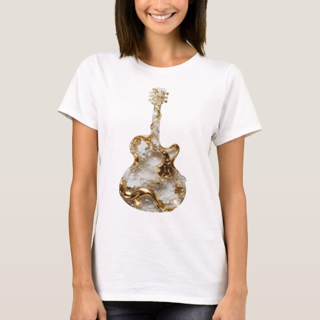 Camiseta Design de ARTE ABSTRATA Prateado Divertido (Frente)