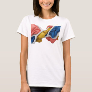 Camiseta Design de ARTE ABSTRATA Rosa Elegante