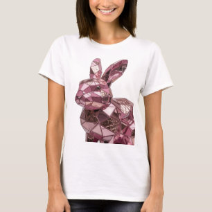 Camiseta Design de ARTE ABSTRATA Rosa Icônico
