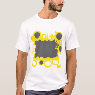 Camiseta Design de Arte Alegre - Brilhante Sombreado Amarel