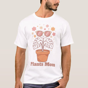 Camiseta Design de Arte de Linha Retro Minimalista de Plant