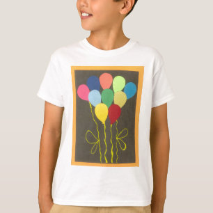 Camiseta Design de Arte Gráfica dos Balões de Aniversário C