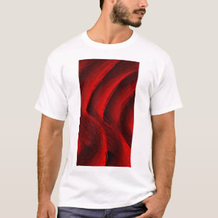 Camiseta Design de Arte Moderno e Negrito Fluxo Abstrato Ve