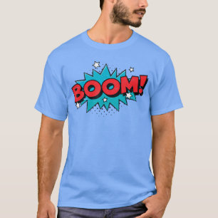 Camiseta Design de Arte Pop em Quadrinhos de Desenho Animad