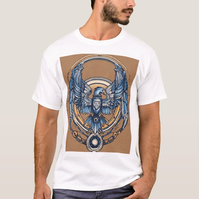 Camiseta design de asa abstrato (Frente)