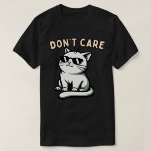 Camiseta Design de Atitude “Não Liga” Gato Legal