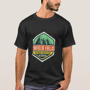 Camiseta Design de Aventura na Montanha Hiking & Camping em