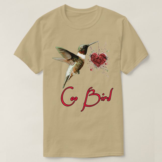 Camiseta Design de aves do Coo 2 (Frente do Design)