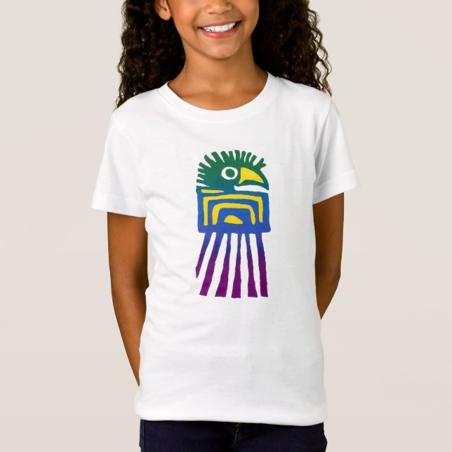 Camiseta Design de aves mexicanas antigas (Frente)