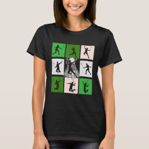 Camiseta Design de Badminton Retro