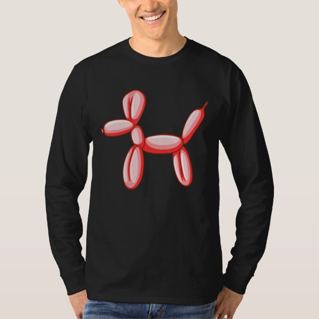 Camiseta Design de Balão Simples Cachorro (Frente)