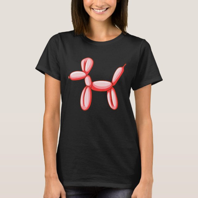Camiseta Design de Balão Simples Cachorro (Frente)
