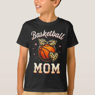 Camiseta Design de Bandana com Coração de Leopardo para Mãe