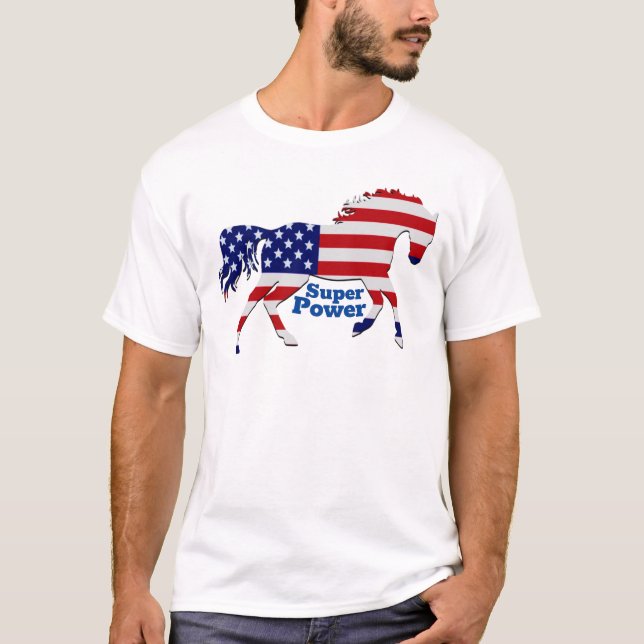 Camiseta Design de Bandeira Americana (Frente)