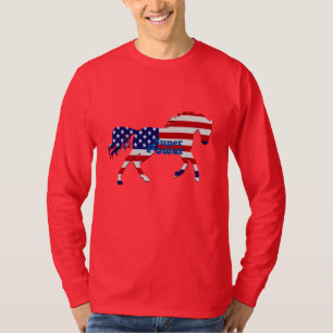 Camiseta Design de Bandeira Americana
