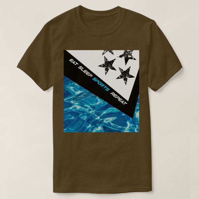 Camiseta Design de banho desportivo (Frente do Design)