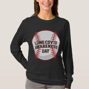 Camiseta Design de Baseball no Dia da Consciência da COVID