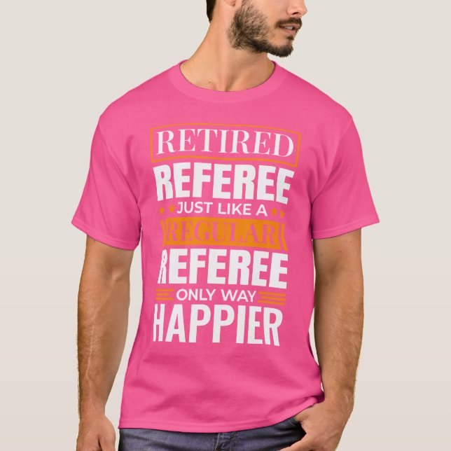 Camiseta Design De Basquete Aposentado Para A Ref De Baseba (Frente)